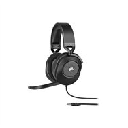 auriculares + microfono corsair hs65 usb gaming headset rgb 7.1 black