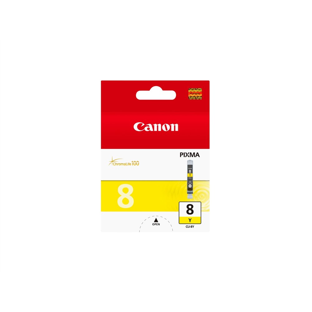 canon cli-8 cartucho tinta original cli-8y amarillo