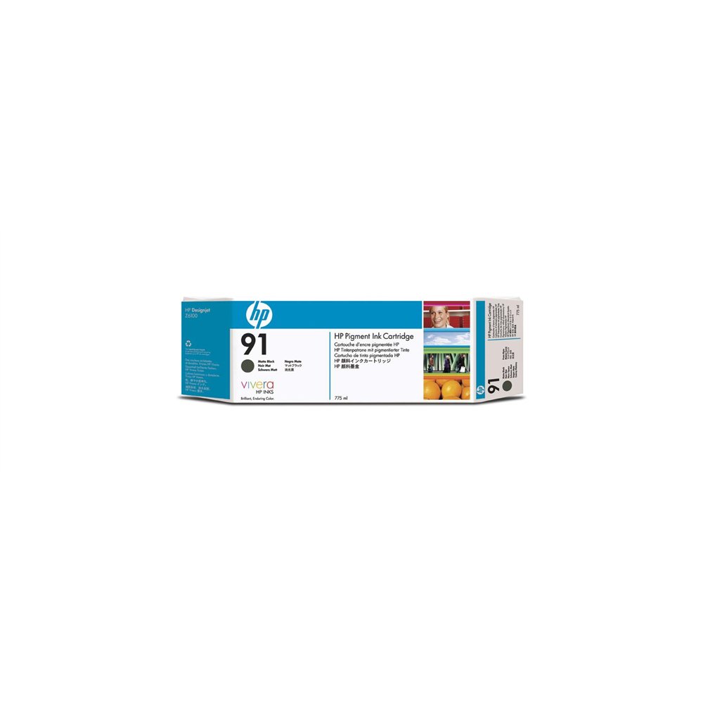 cartucho hp 91 negro mate c9464a