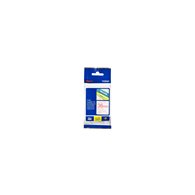 cinta laminada brother tze-262 blanco/rojo 36mm