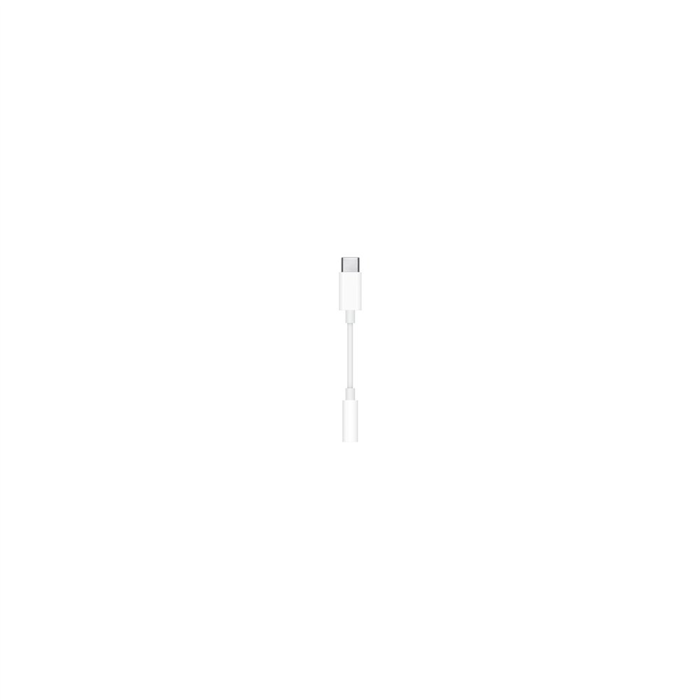 adaptador apple usb-c a toma para auriculares de 3,5 mm blanco mu7e2zm/a