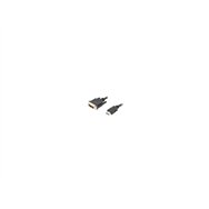 cable lanberg hdmi macho a dvi-d macho chapados en oro 0.5m negro ca-hddv-10cc-0005-bk