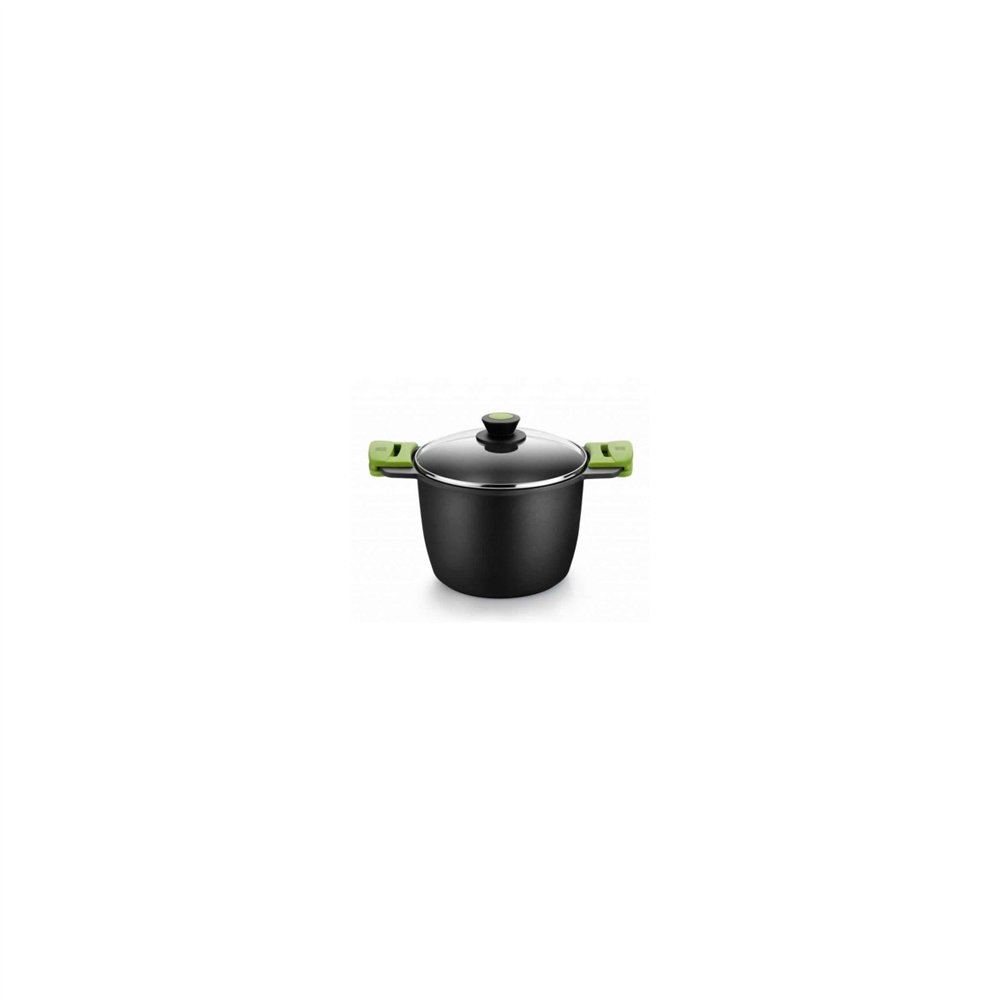 olla alta prior bra 4.1l espesor 5.5mm aluminio fundido teflon antiadherente asas de silicona a403920