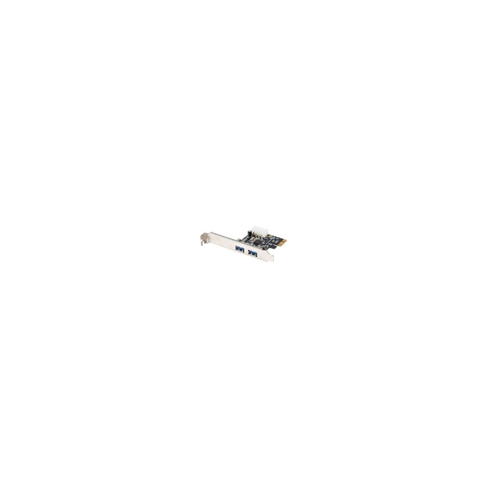 tarjeta pci e lanberg 2x usb3.1 conector alimentacion molex 4 pines hembra pce-us3-002