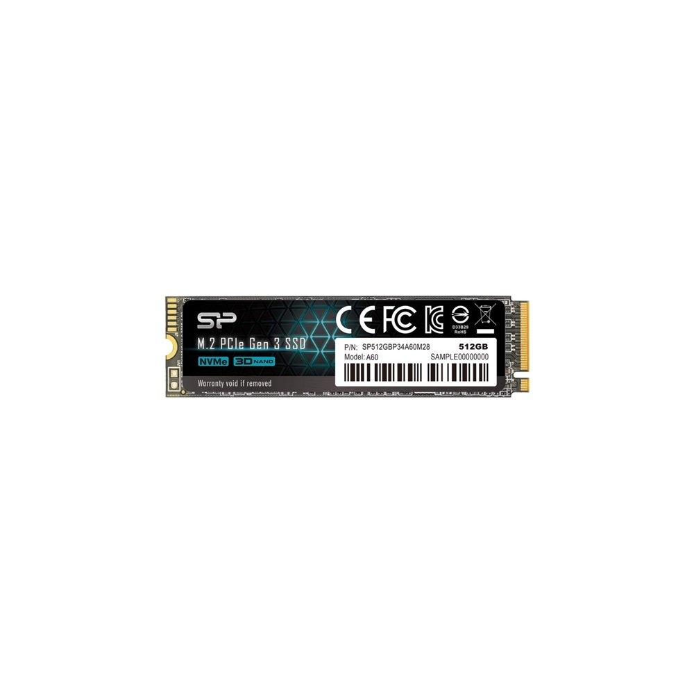 disco m.2 sp p34a60 ssd 512gb pcie gen3x4 sp512gbp34a60m28