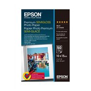 papel epson premium semi-gloss photo paper - 10x15cm - 50 hojas