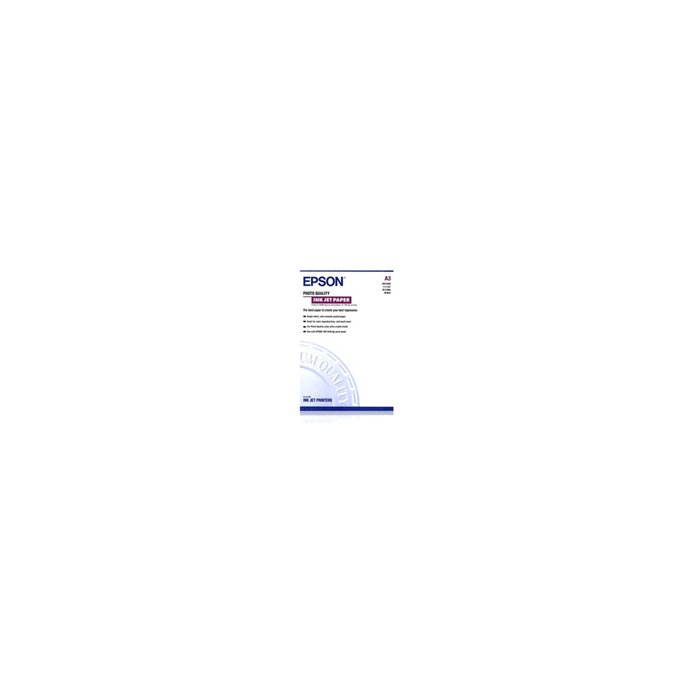 papel epson photo quality ink jet paper, din a3, 102 g/m², 100 hojas c13s041068