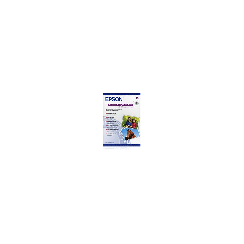 papel epson premium glossy photo paper, din a3, 255 g/m², 20 hojas c13s041315