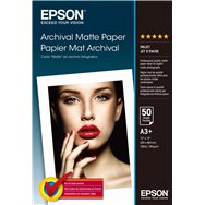 papel epson archival matte paper, din a3+, 189 g/m², 50 hojas c13s041340
