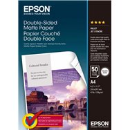 papel epson double-sided matte paper - a4 - 50 hojas c13s041569