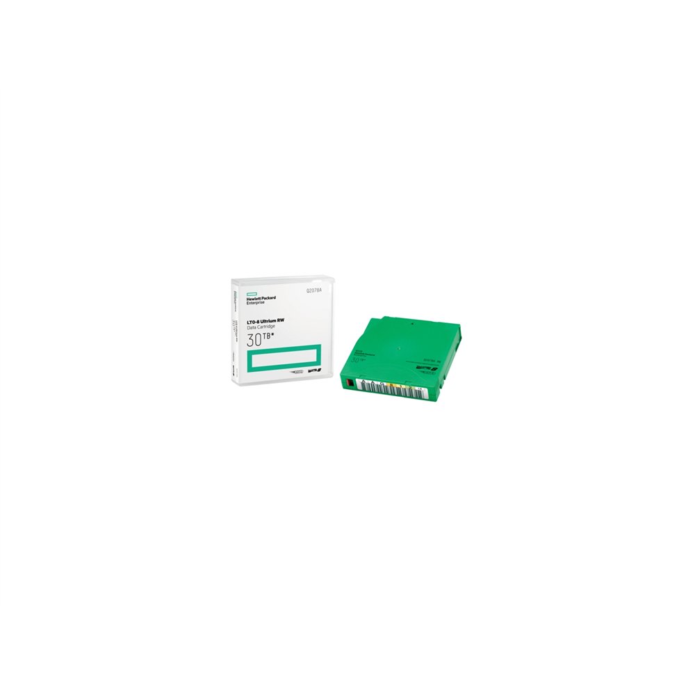 hewlett packard enterprise lto-8 ultrium 30tb rw data cartridge 12000 gb 1,27 cm