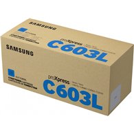 cartucho de tóner samsung clt-c603l original de alto rendimiento cian