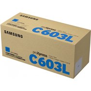 cartucho de tóner samsung clt-c603l original de alto rendimiento cian