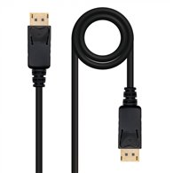 nanocable cable displayport, dp/m - dp/m, negro, 0.5 m