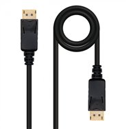 nanocable cable displayport, dp/m - dp/m, negro, 0.5 m