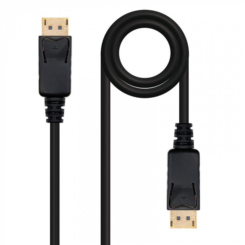 nanocable cable displayport, dp/m - dp/m, negro, 0.5 m