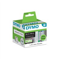 dymo lw - etiquetas para archivadores de tamaño pequeño - 38 x 190 mm - s0722470
