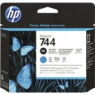 hp cabezal de impresión designjet 744 negro fotográfico/cian