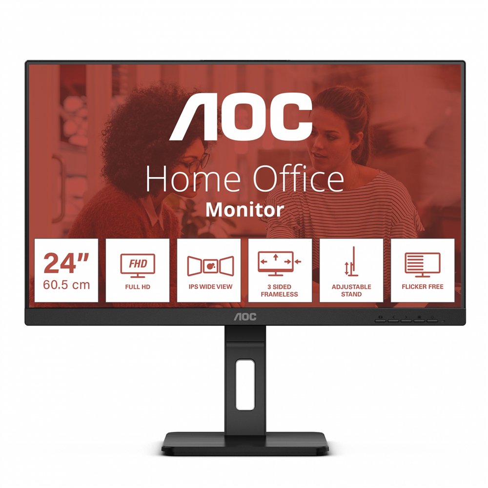 aoc e3 24e3qaf 24" negro monitor