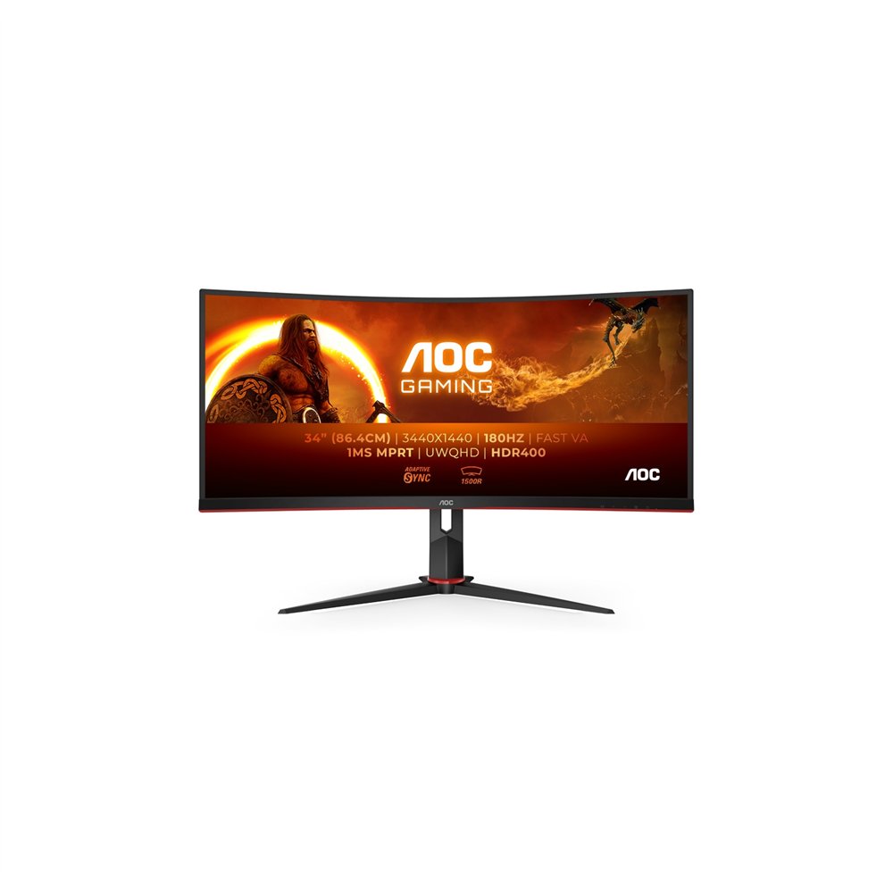 aoc g2 cu34g2xp/bk 34" 3440 x 1440 pixeles monitor