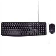 ewent ew3007 teclado ratón incluido oficina usb qwerty portugués negro