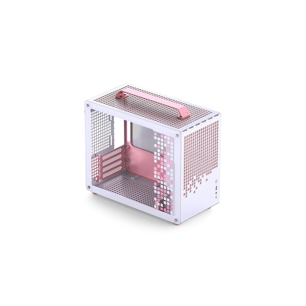 jonsbo z20 pink/white mini tower rosa, blanco