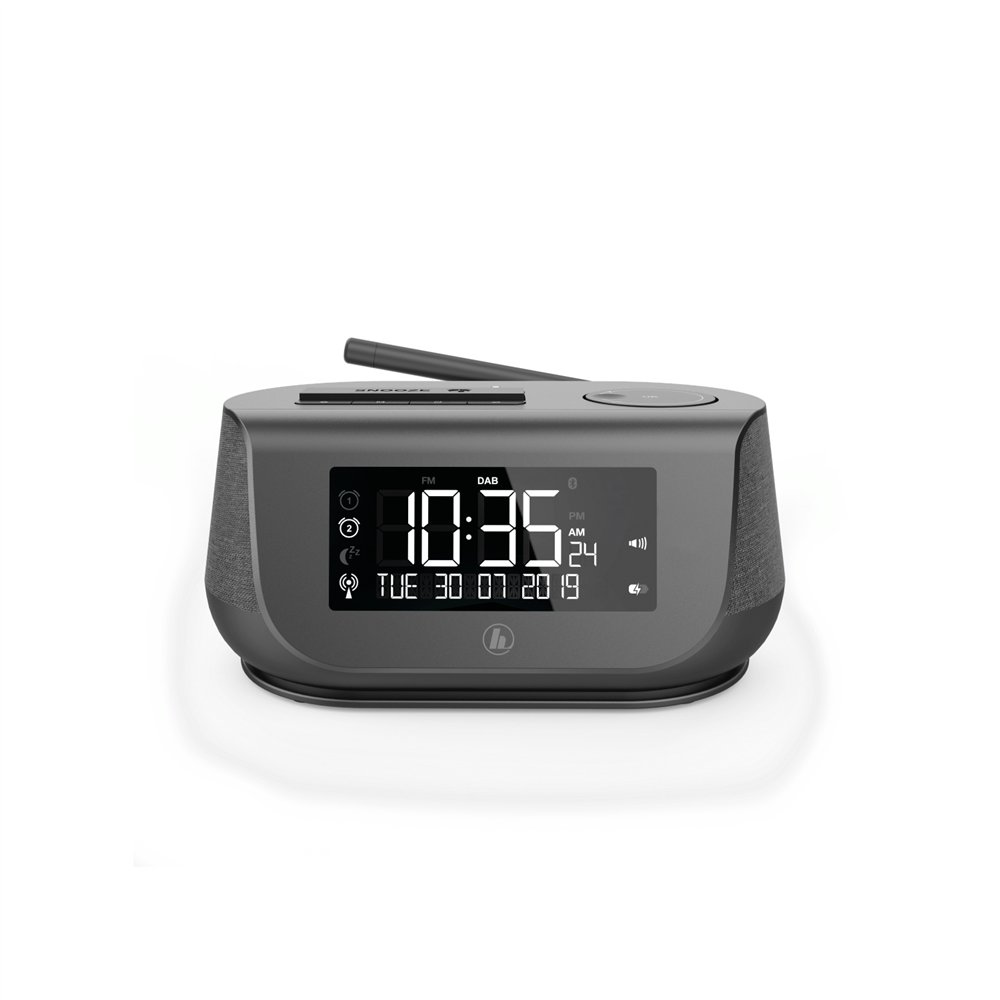 hama dr36sbt reloj digital negro