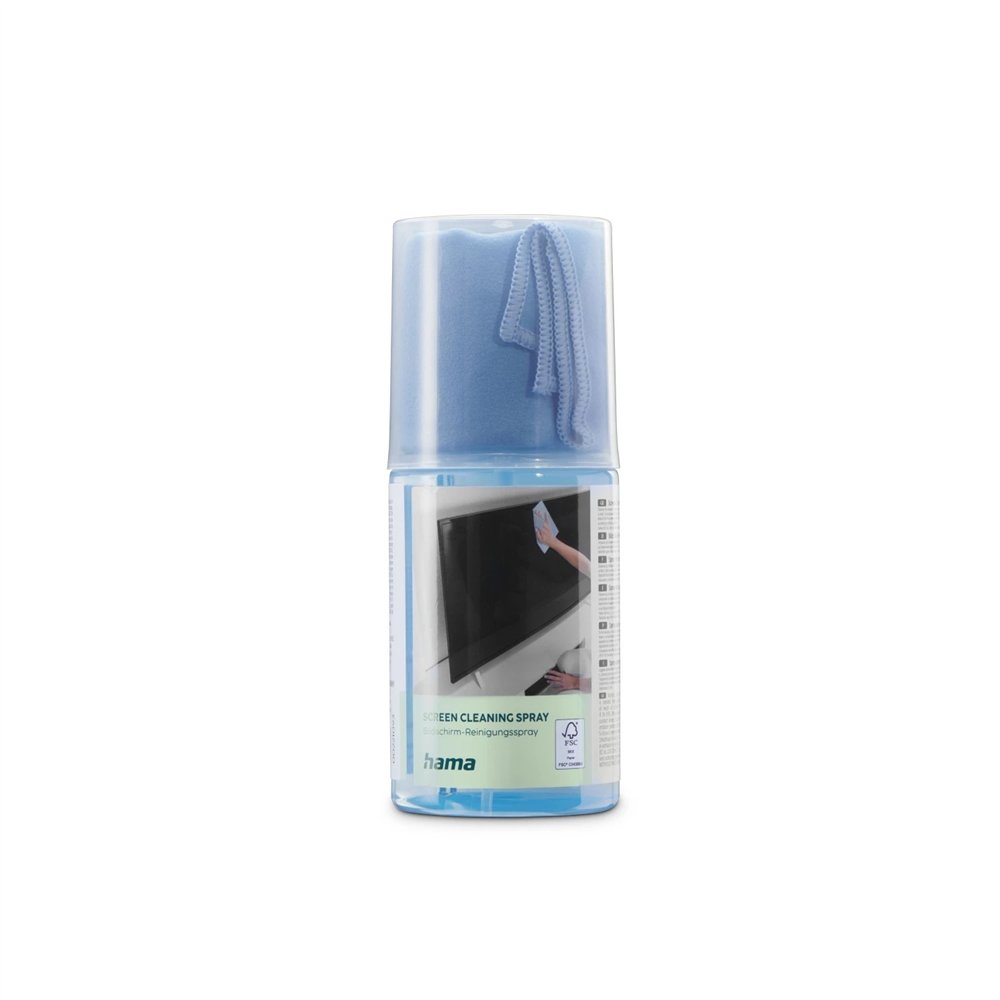 hama 00221093 kit de limpieza para computadora lcd/led/plasma kit de limpieza para equipos 200 ml