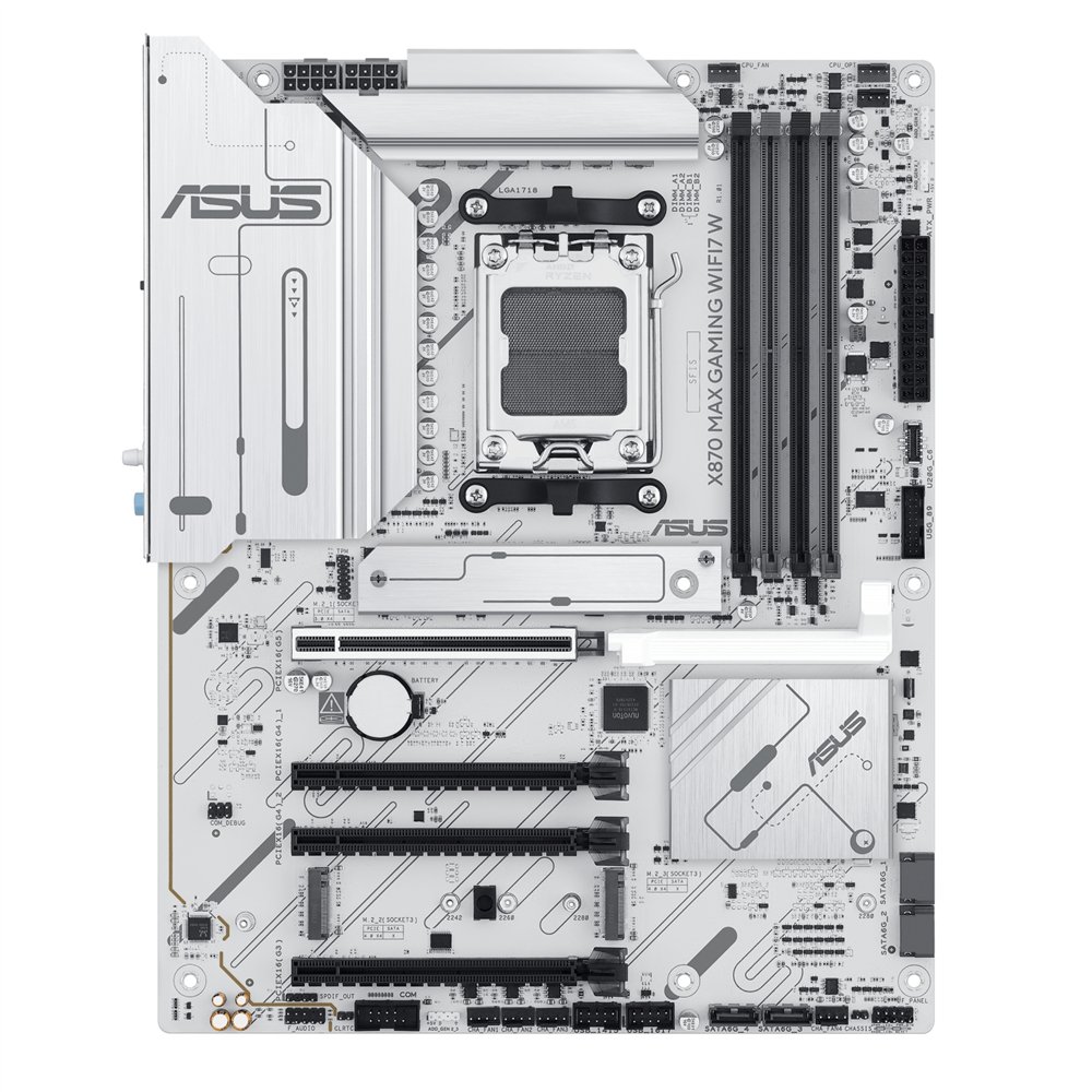 asus x870 max gaming wifi7 w amd x870 zócalo am5 atx