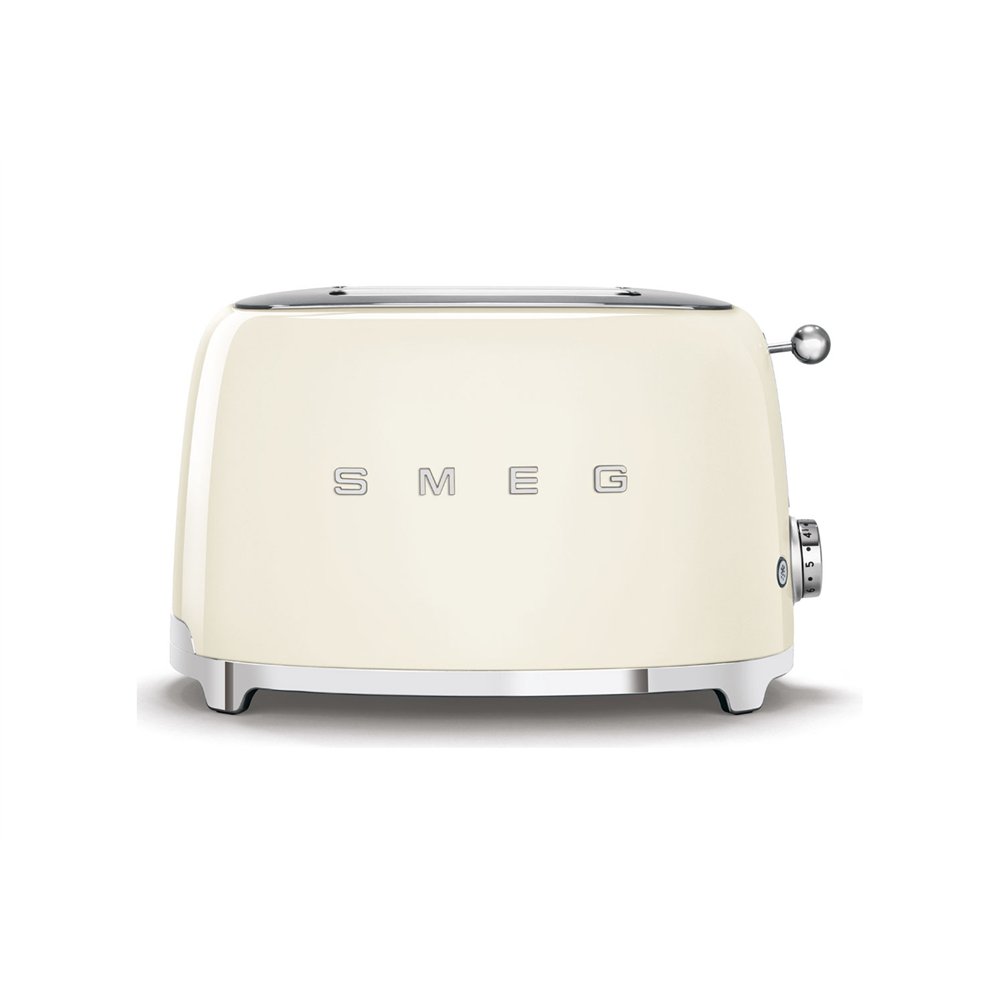 smeg tsf01creu tostadora 6 2 rebanada(s) 950 w crema de color