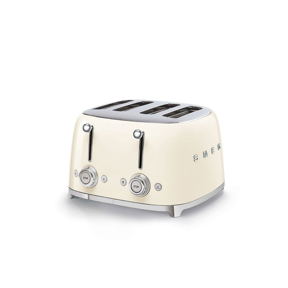 smeg tsf03creu tostadora 6 4 rebanada(s) 2000 w crema de color