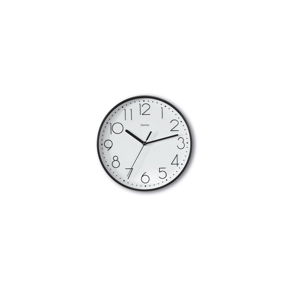 hama salina reloj de cuarzo alrededor negro, blanco