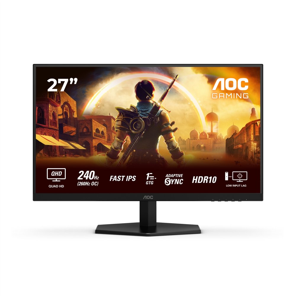 aoc q27g42ze pantalla para pc 68,6 cm (27") 2560 x 1440 pixeles wide quad hd lcd negro