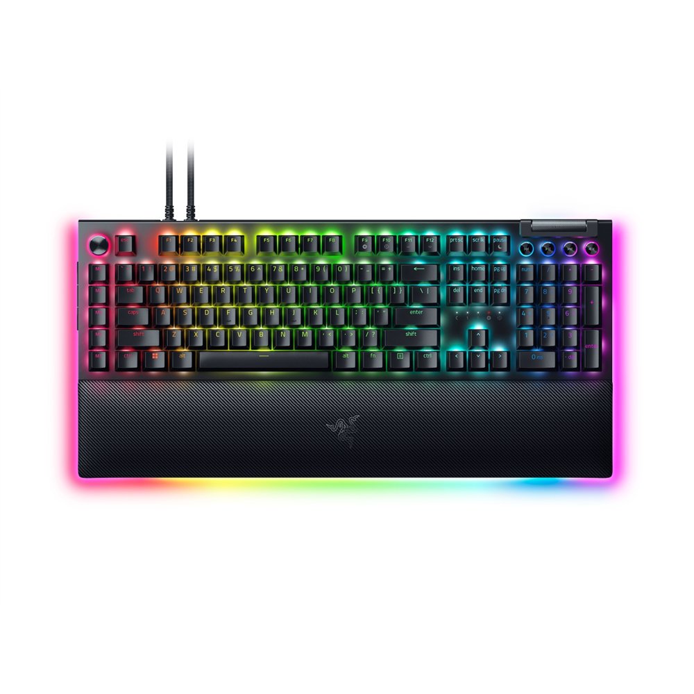 razer blackwidow v4 pro teclado juego usb qwerty internacional de ee.uu. negro