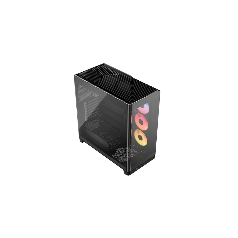 corsair 4500x lx-r rgb tempered glass mid-tower, black midi tower negro