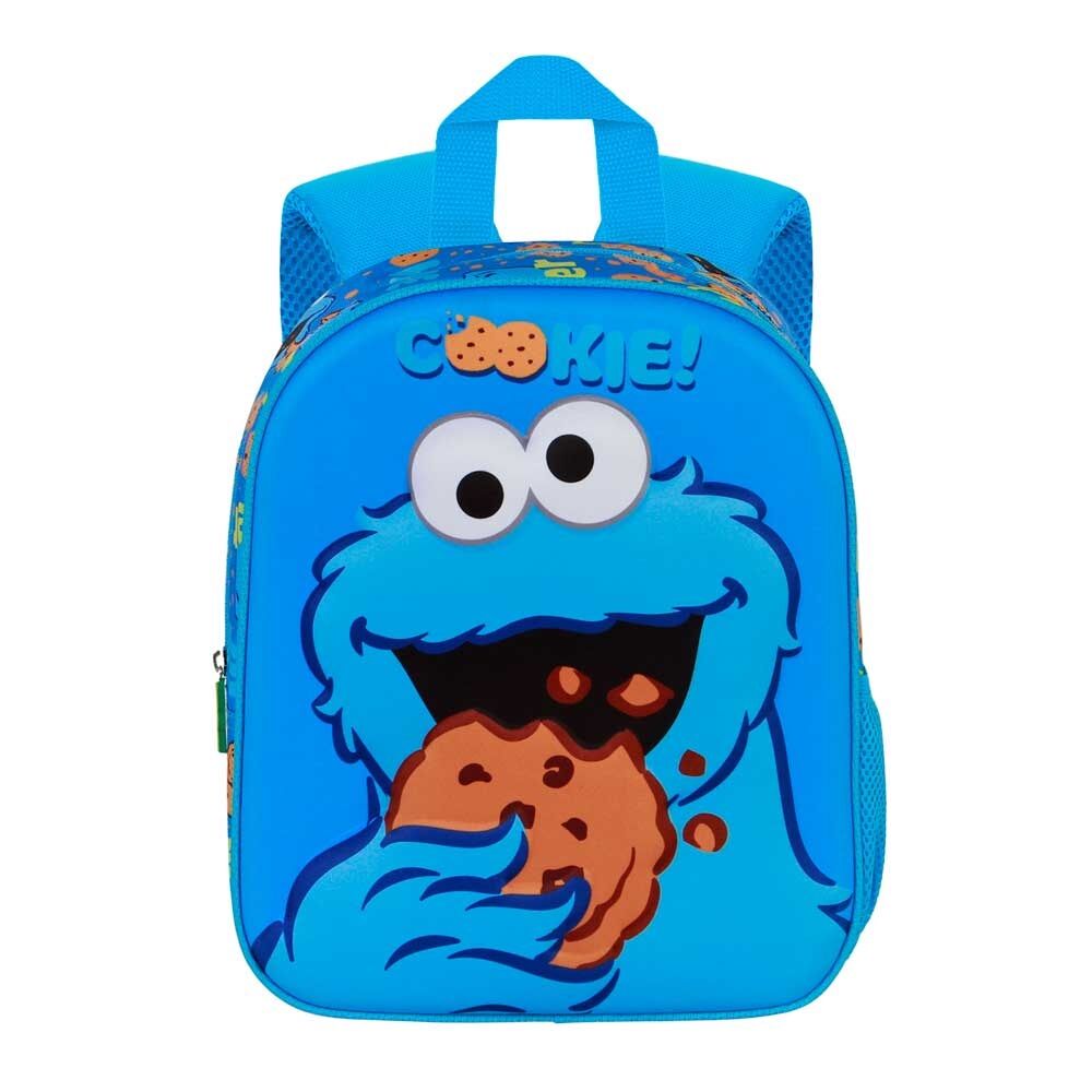 mochila 3d monstruo de las galletas barrio sesamo 30cm