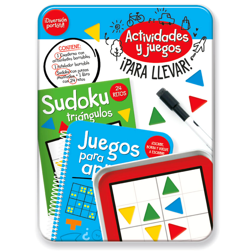 kit actividades portatil retos de ingenio español