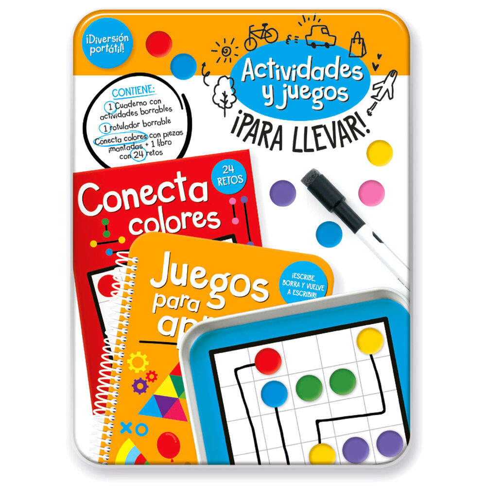 kit actividades portatil conecta colores español