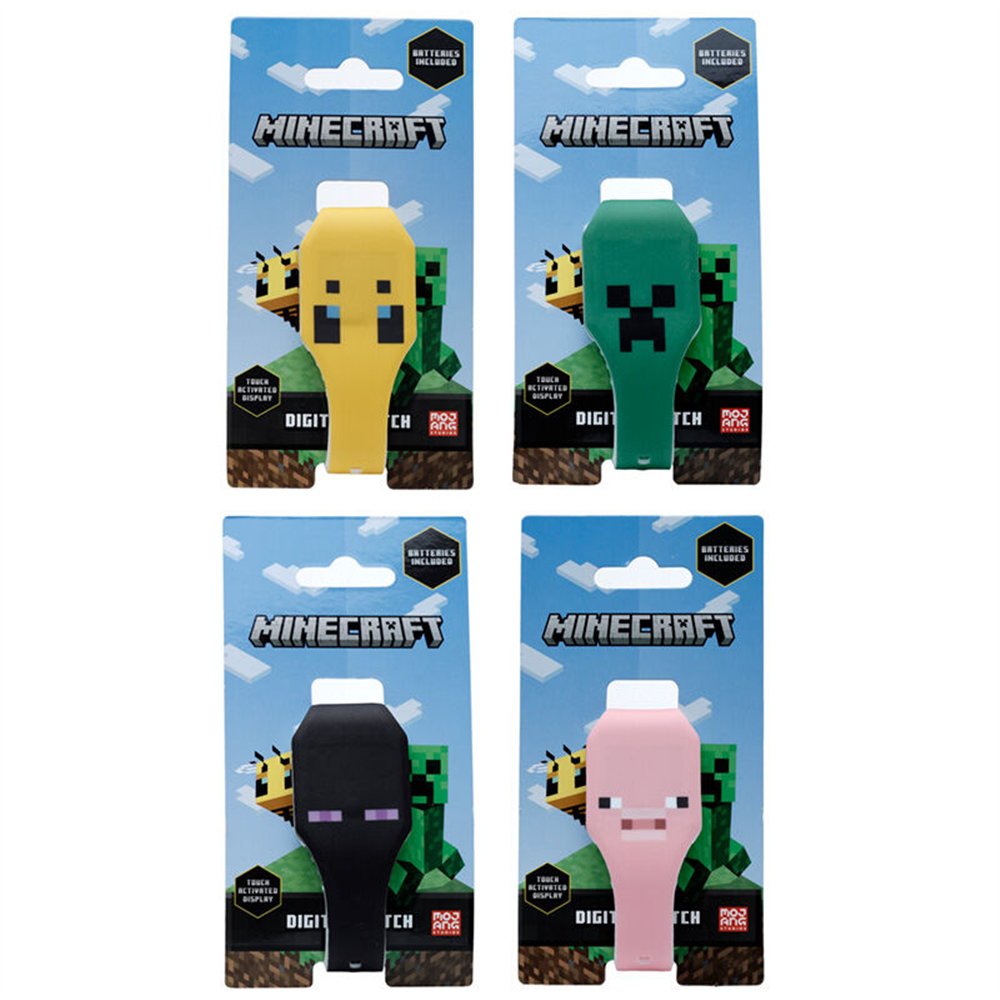 reloj digital minecraft