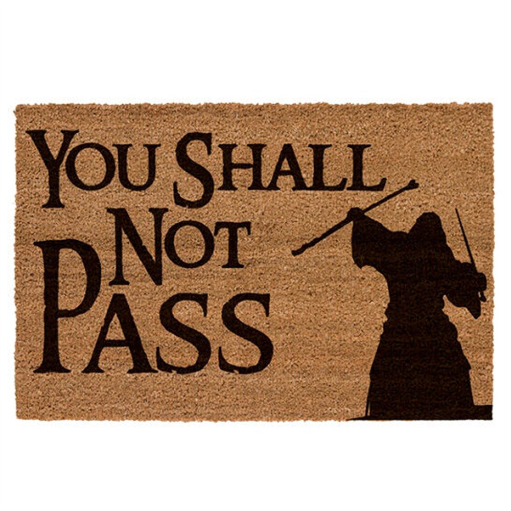 felpudo you shall not pass el señor de los anillos