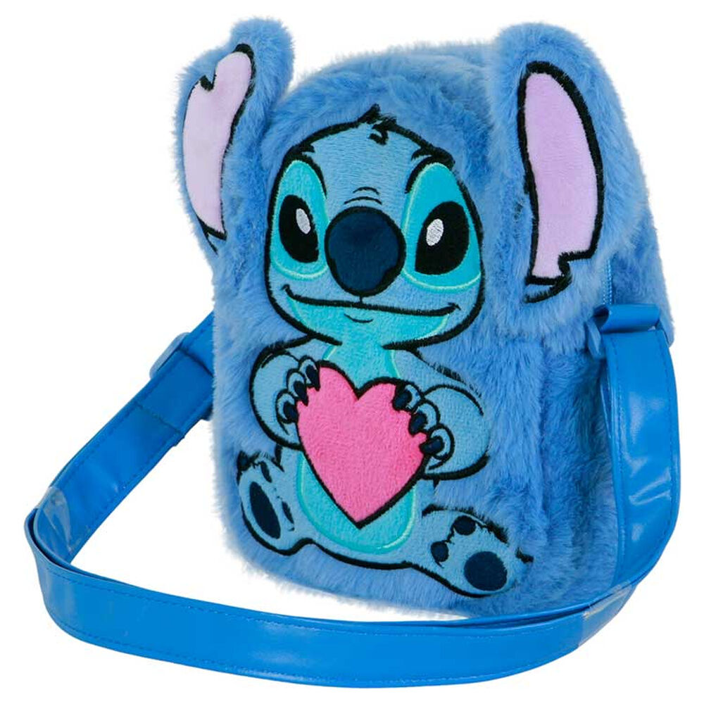 bolso peluche corazon stitch disney