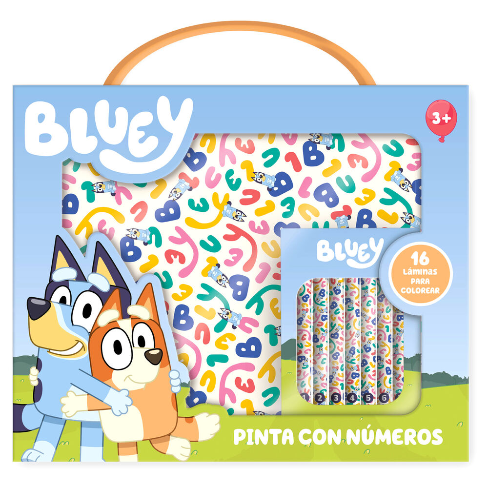 maletin pinta con numeros bluey