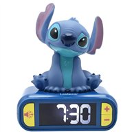 despertador 3d digital stitch disney luz y sonido