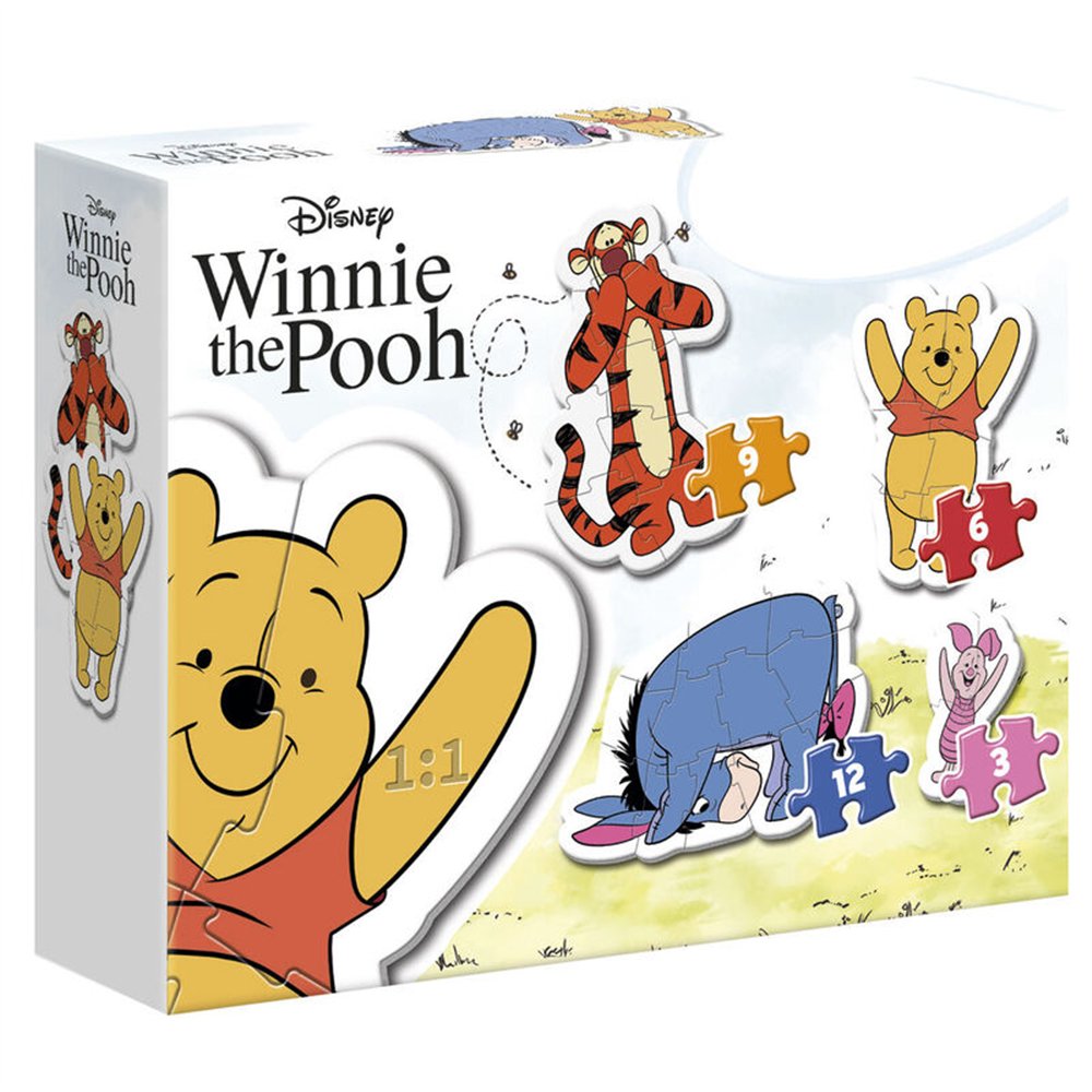 puzzle my first puzzle winnie the pooh disney 3-6-9-12pzs