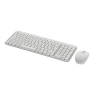 teclado + raton logitech mk250 wireless white