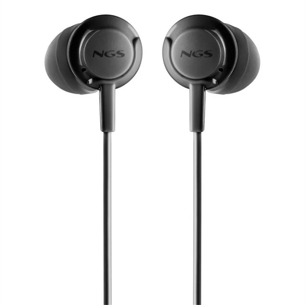 auriculares + microfono ngs drift in ear jack 3,5mm black