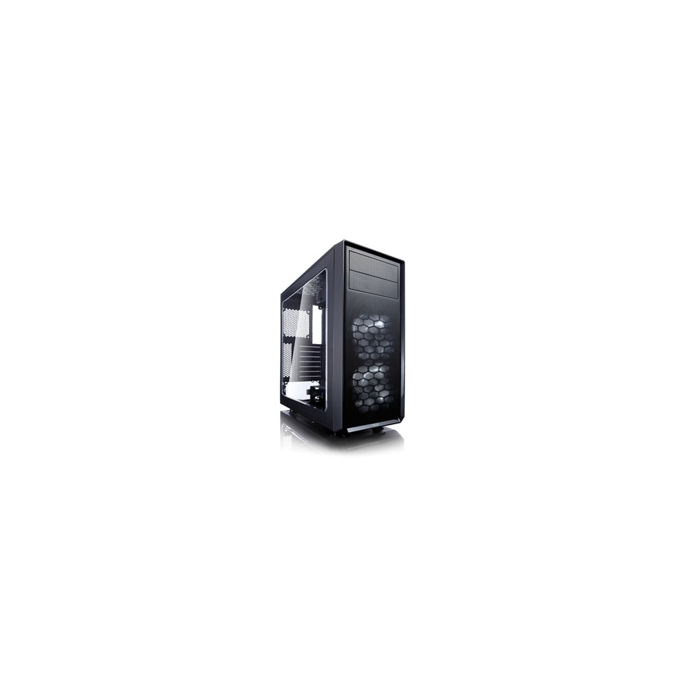 caja mediatorre fractal focus g ventana negro fd-ca-focus-bk-w