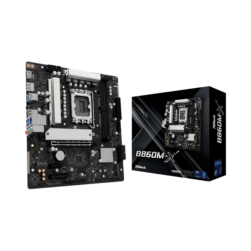 asrock b860m-x intel b860 lga 1851 (socket v1) micro atx