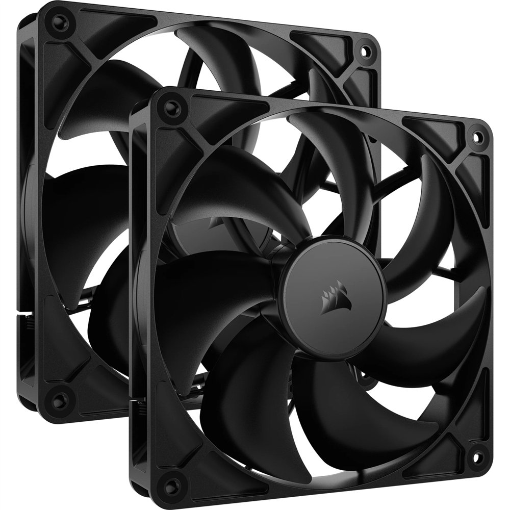corsair rs140 carcasa del ordenador ventilador 14 cm negro 2 pieza(s)