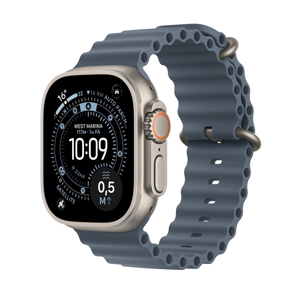 apple watch ultra 3 oled 49 mm digital 422 x 514 pixeles pantalla táctil 5g titanio wifi gps (satélite)